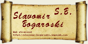 Slavomir Bogaroški vizit kartica